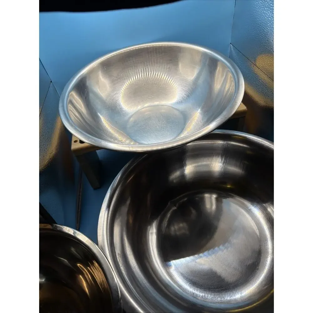 Mixing Bowls Set of 6, Stainless Steel Nesting Mixing Salad Bowl